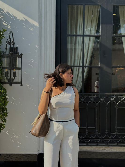 Denim detail coord set