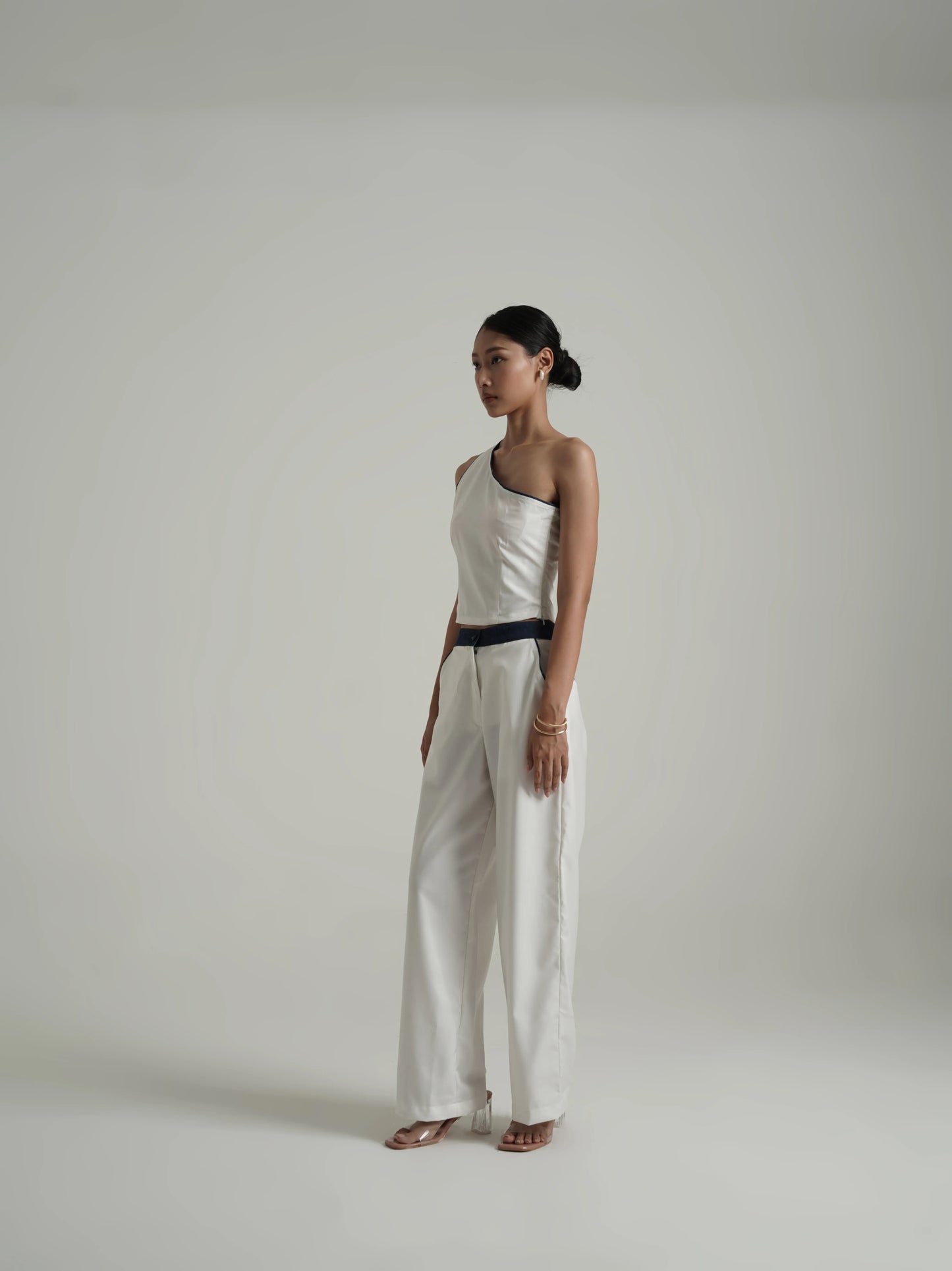 Denim detail coord set