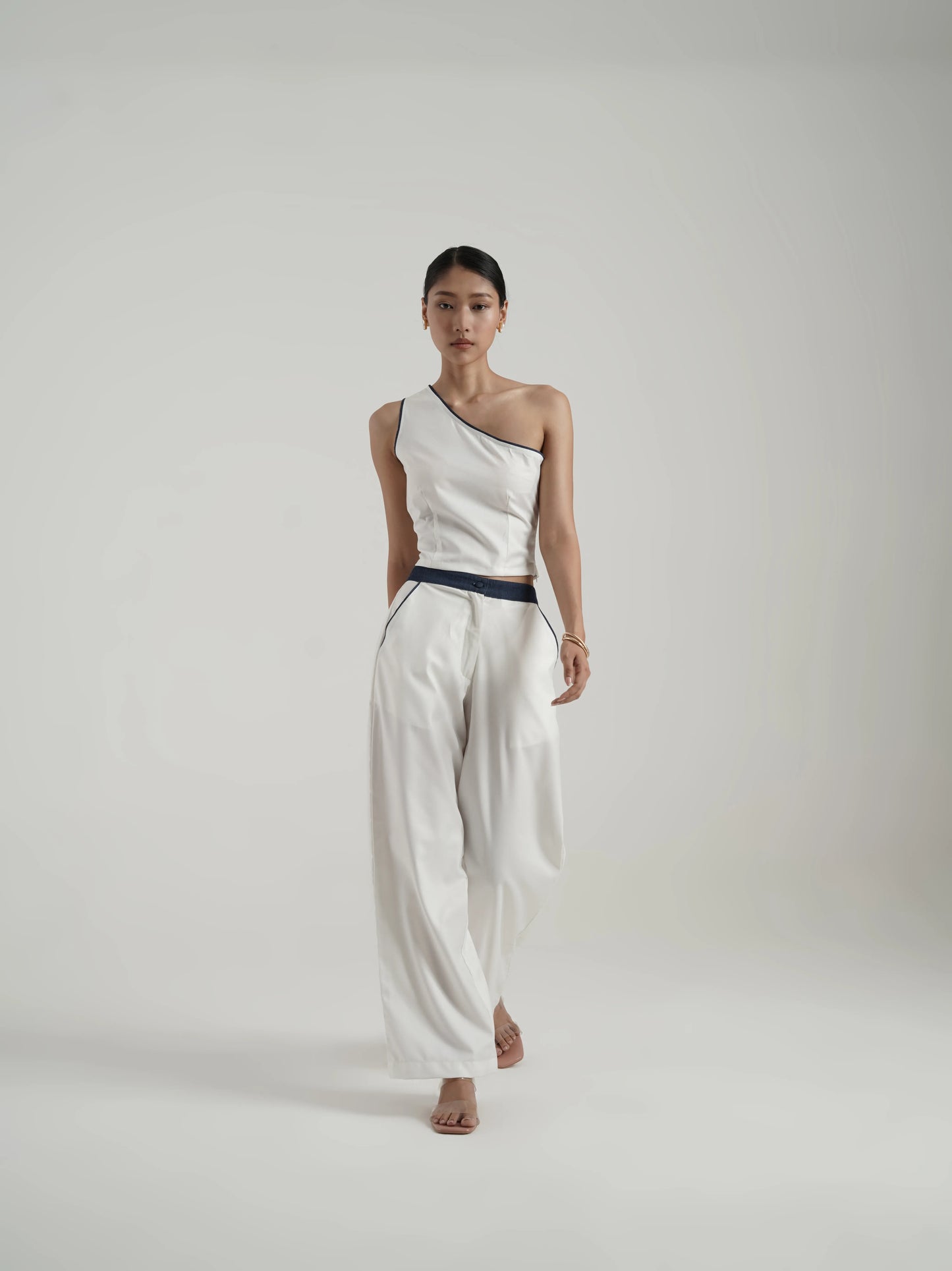 Denim detail coord set