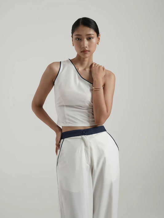 Denim detail coord set