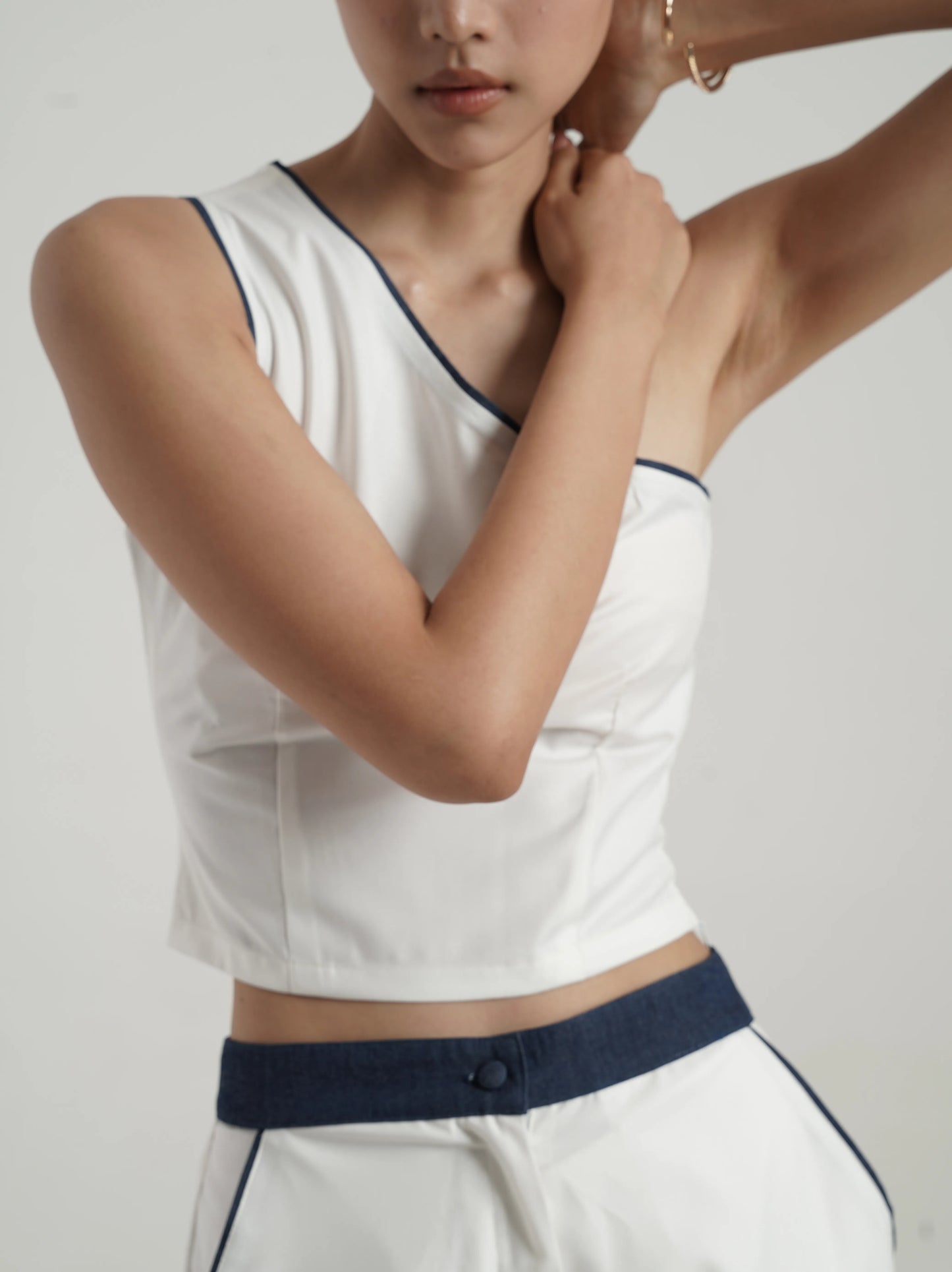 Denim detail coord set