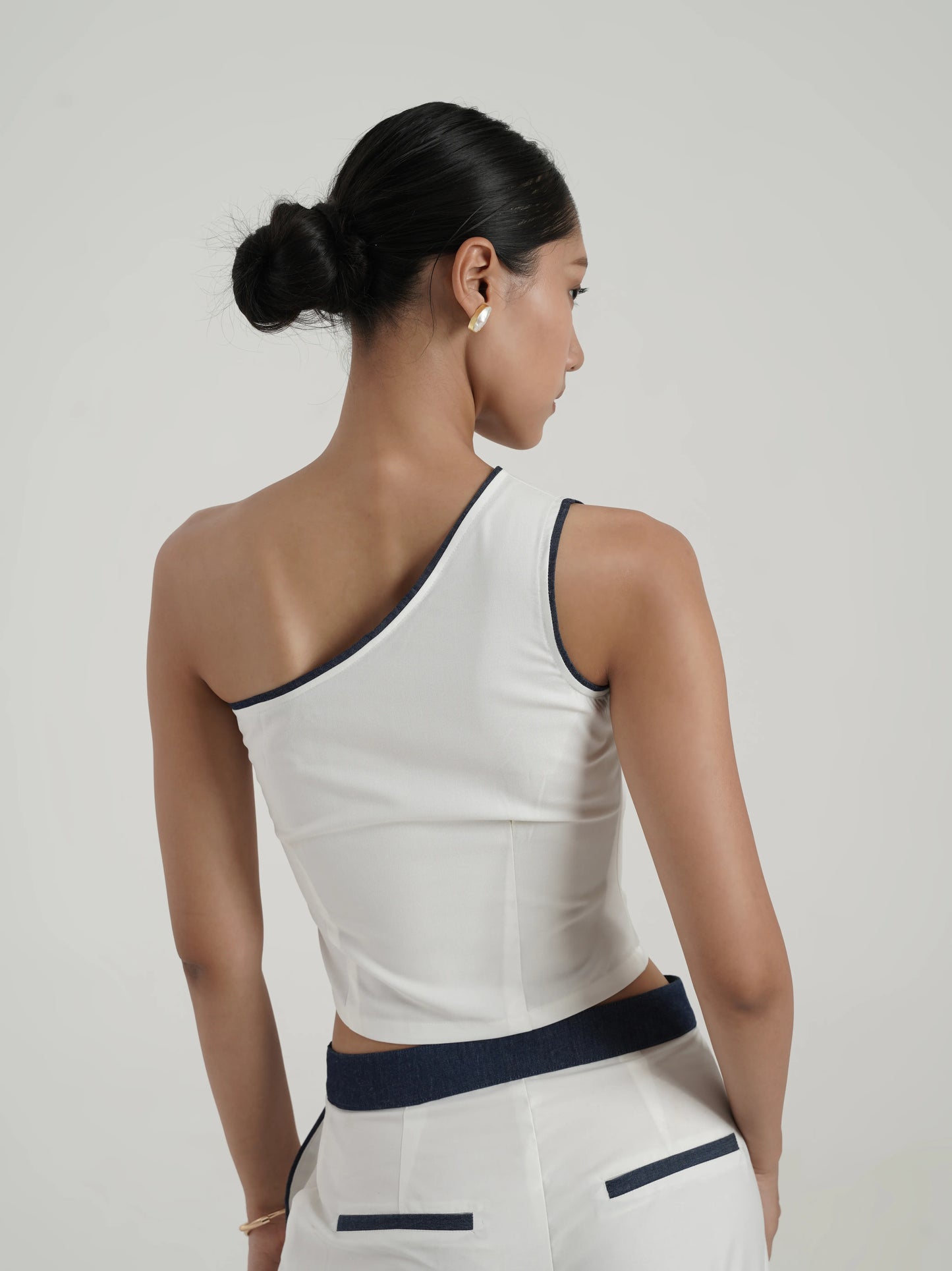 Denim detail coord set