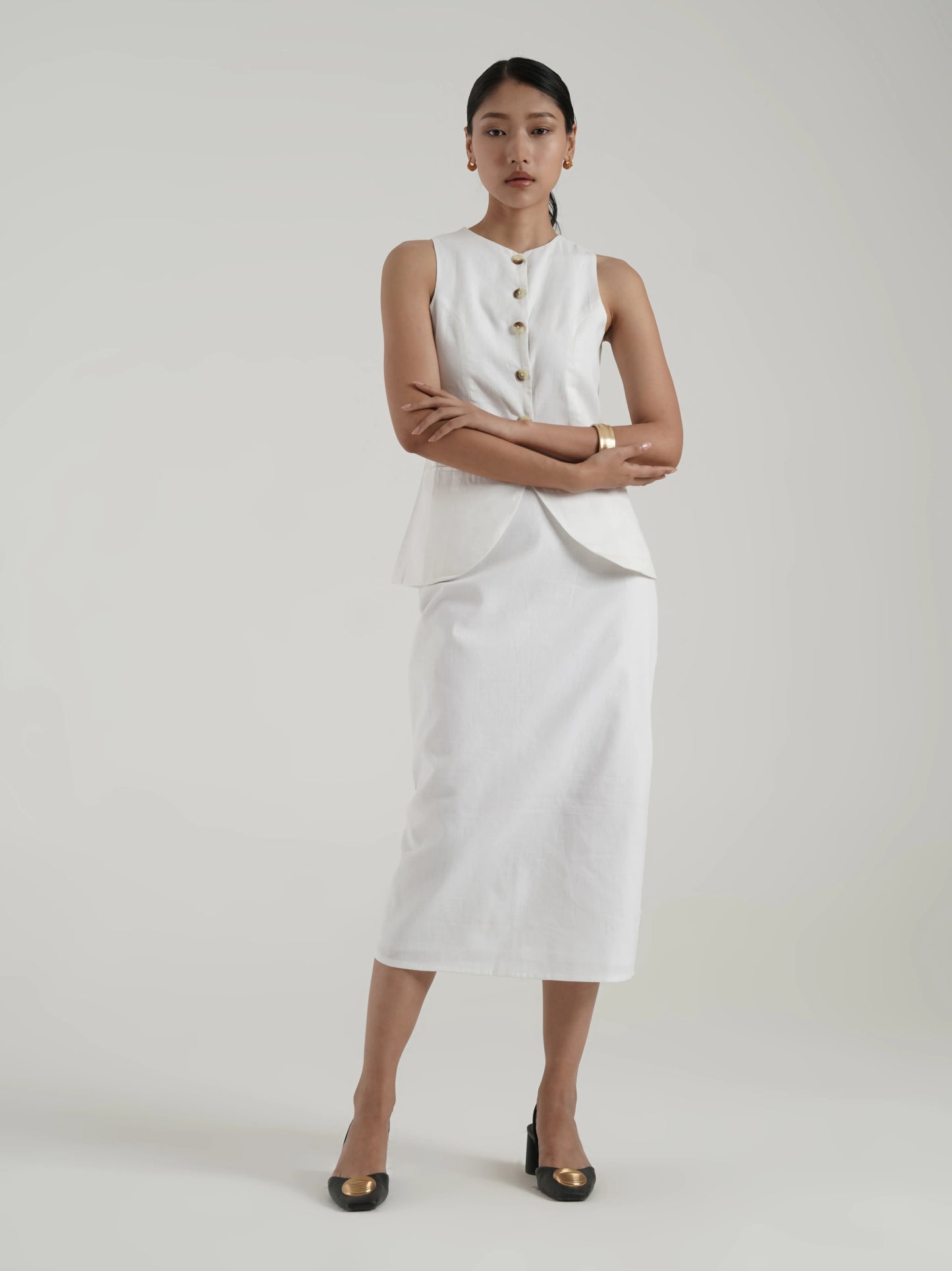Poise set with midi Skirt
