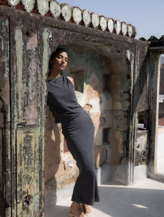 Off-the-Shoulder  Black Top