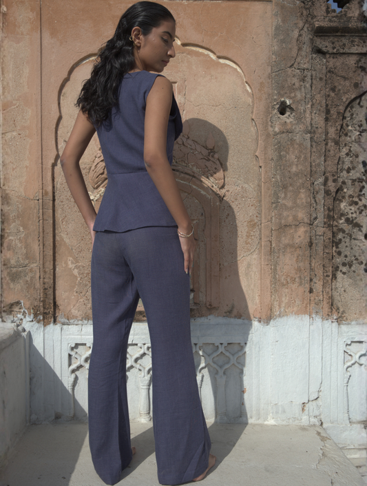 Hana Set in Denim blue