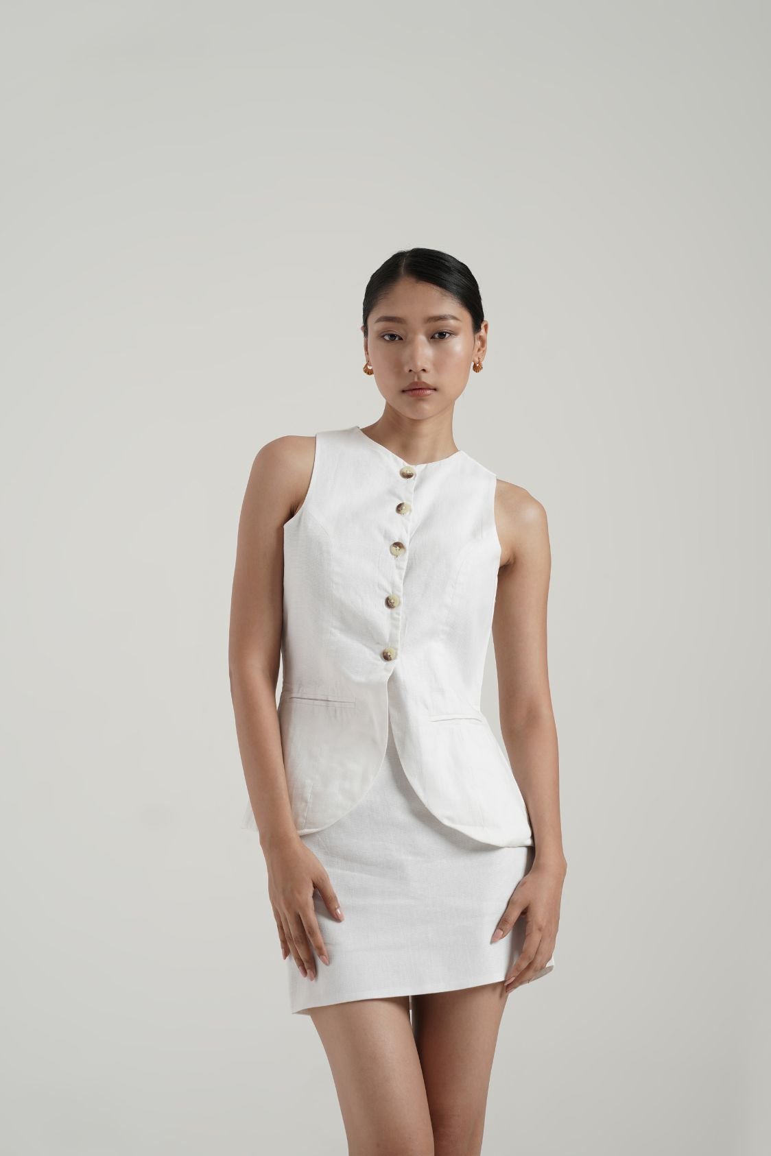 Poise White waistcoat set - Image 4
