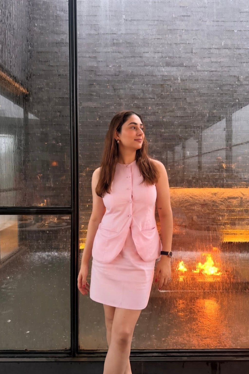 Poise Pink waistcoat set