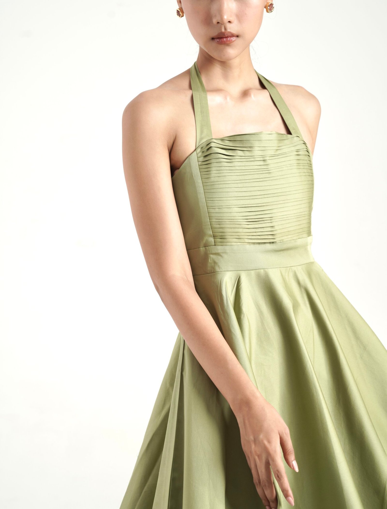 Elle dress in Matcha Green - Image 3