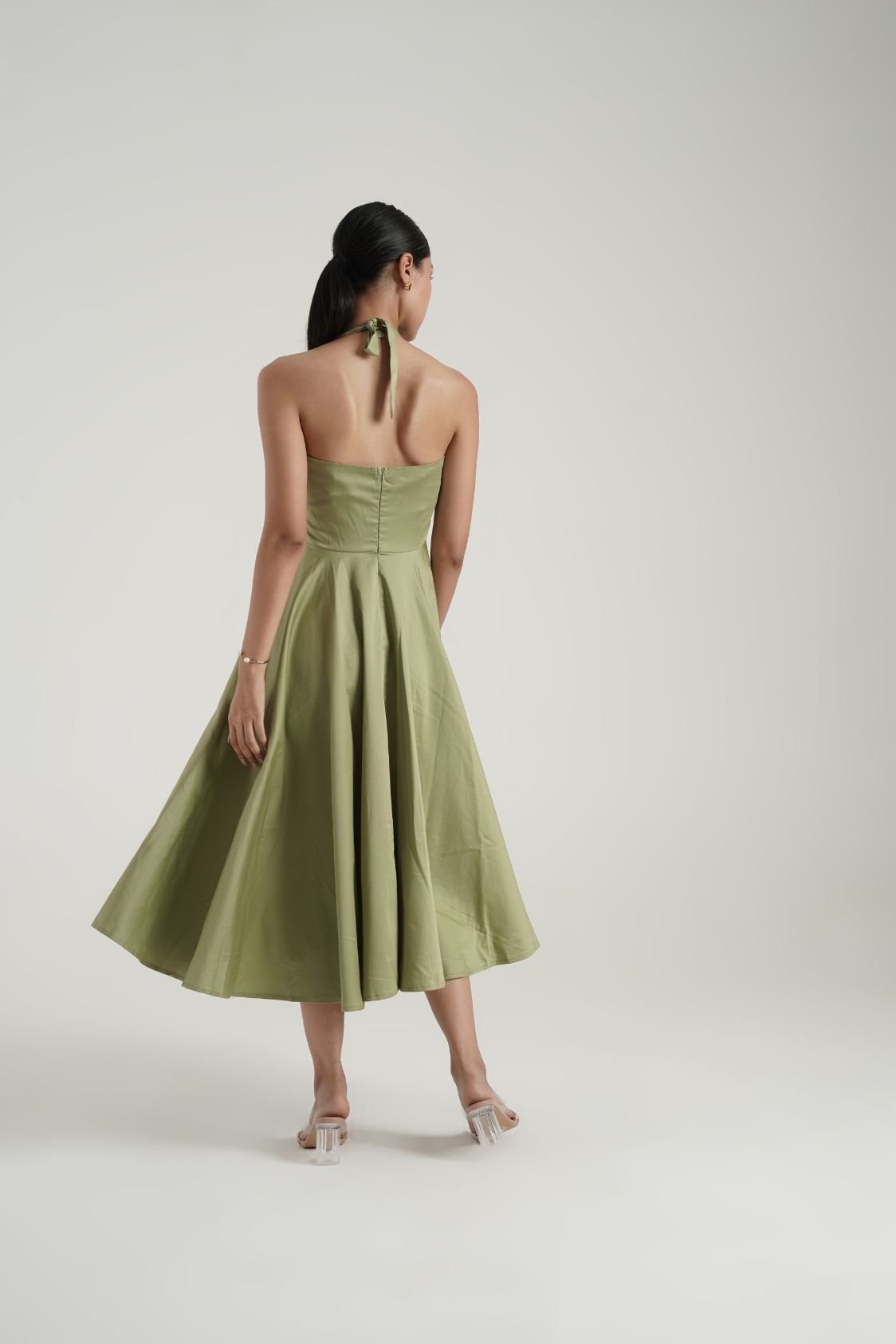 Elle dress in Matcha Green - Image 6