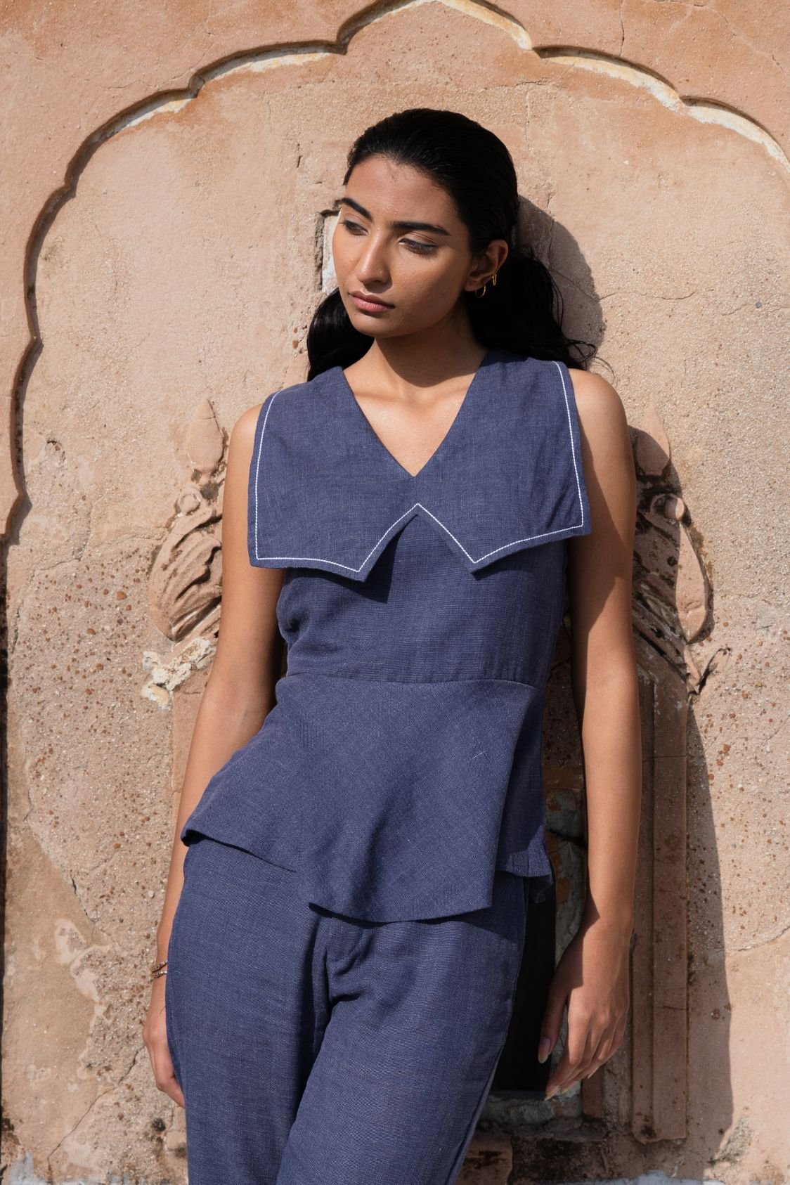 Hana Set in Denim Blue