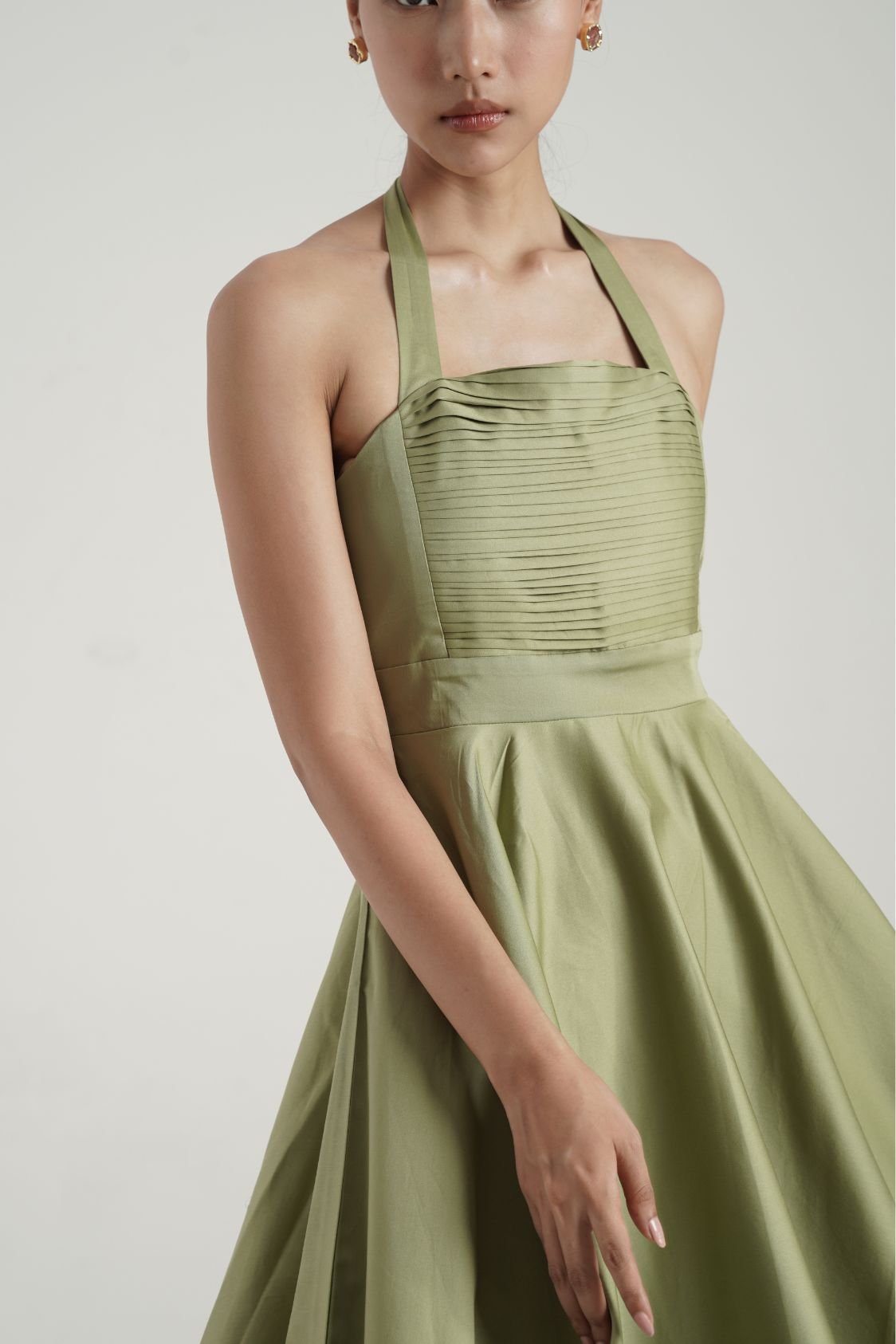 Elle dress in Matcha Green - Image 2
