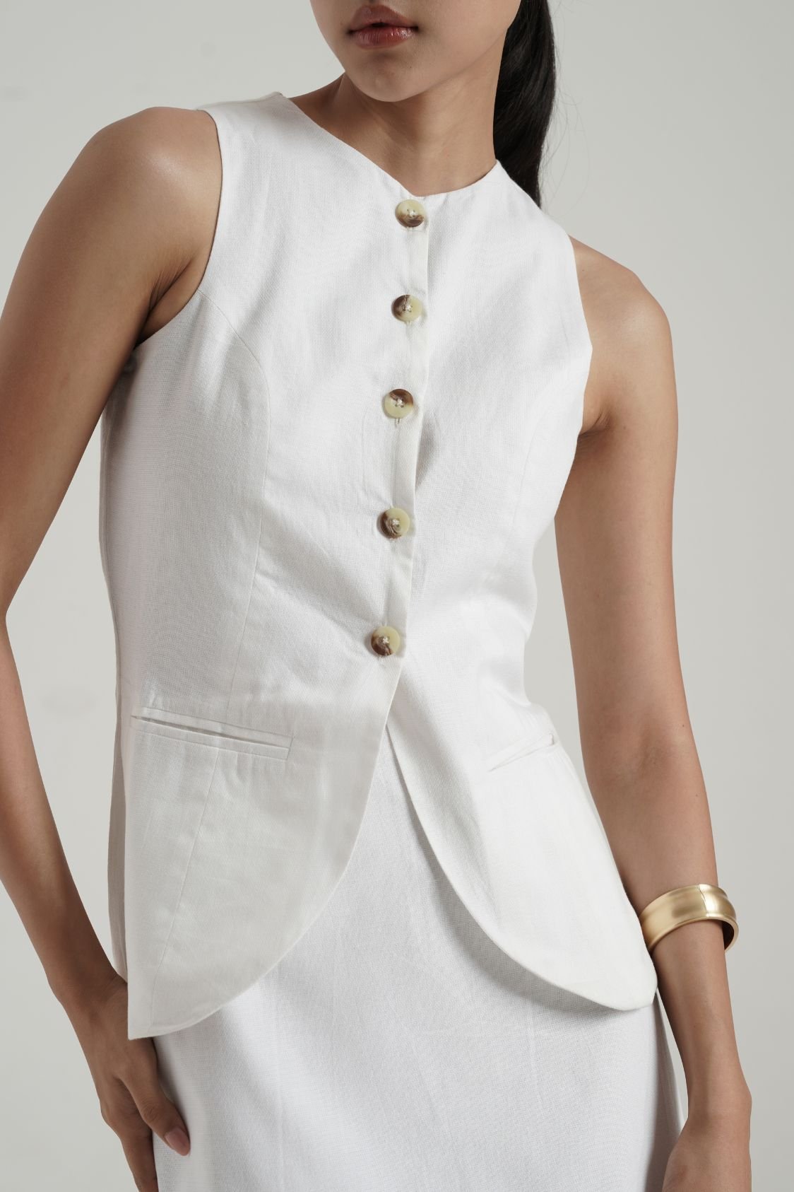 Poise waistcoat set with Midi Skirt - Image 3