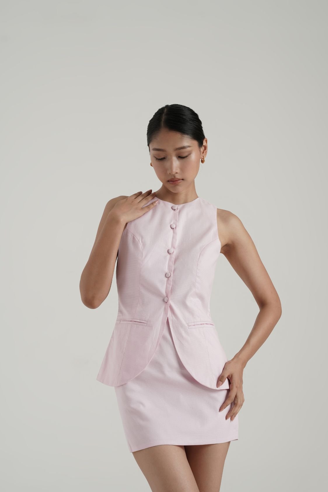 Poise Pink waistcoat set