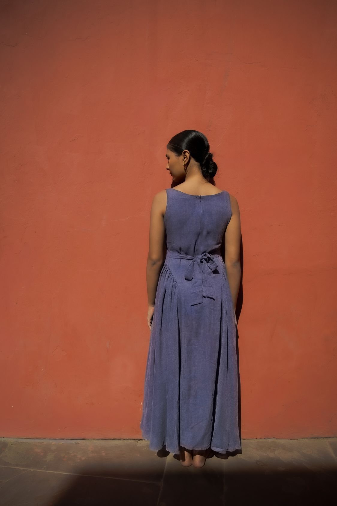Aura Denim Blue Dress - Image 2