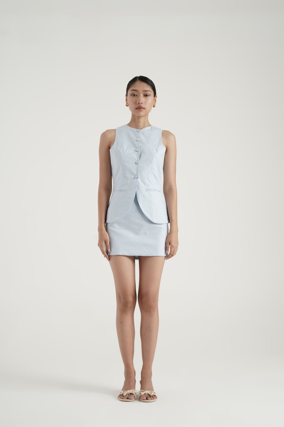 Poise Ice Blue waistcoat set - Image 4