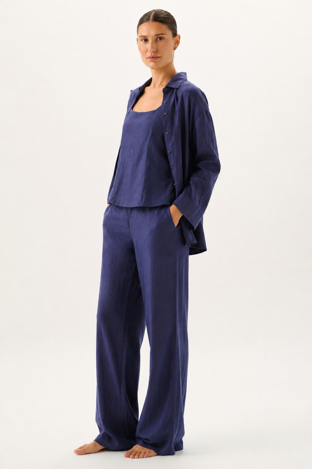 Everyday Denim Blue Trio Set - Image 2