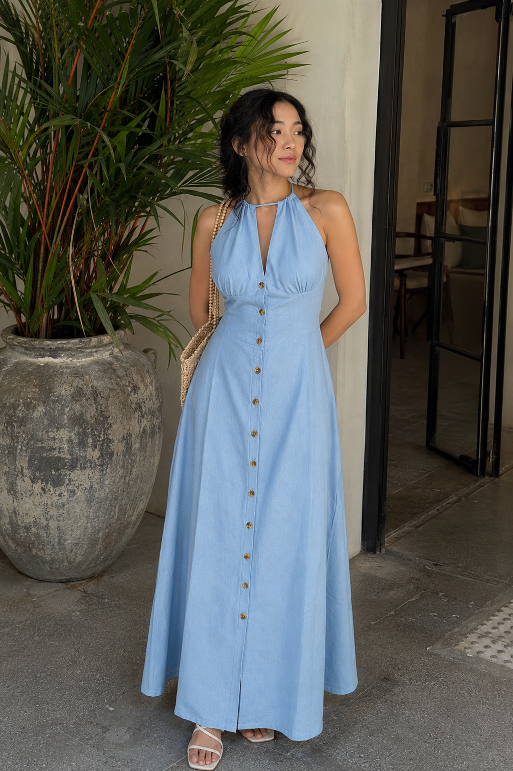 Daydream Dress in Ice Blue - Image 2