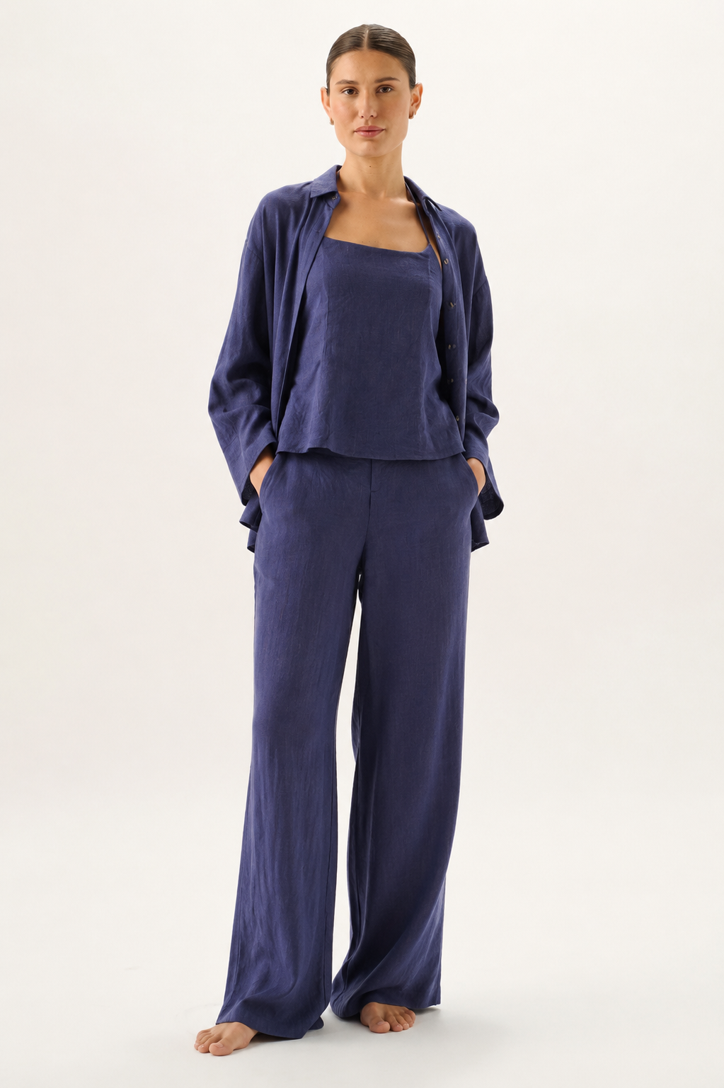Everyday Denim Blue Trio Set