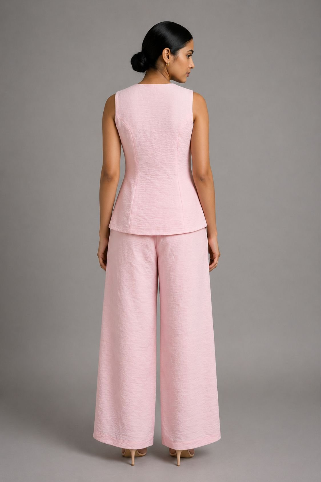 Pink waistcoat Pant Set - Image 4
